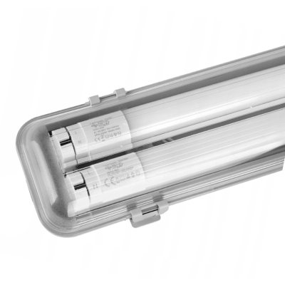 Oprawa pyłoszczelna garażowa, hala, stolarnia piwnica, LED 230V - ze świetlówkami  2x18W